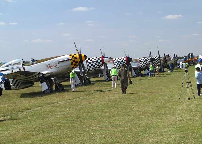 North American P-51D Mustangs